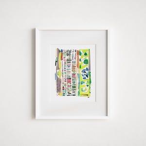 Upper West Side Map Print: Abstract New York City Collage