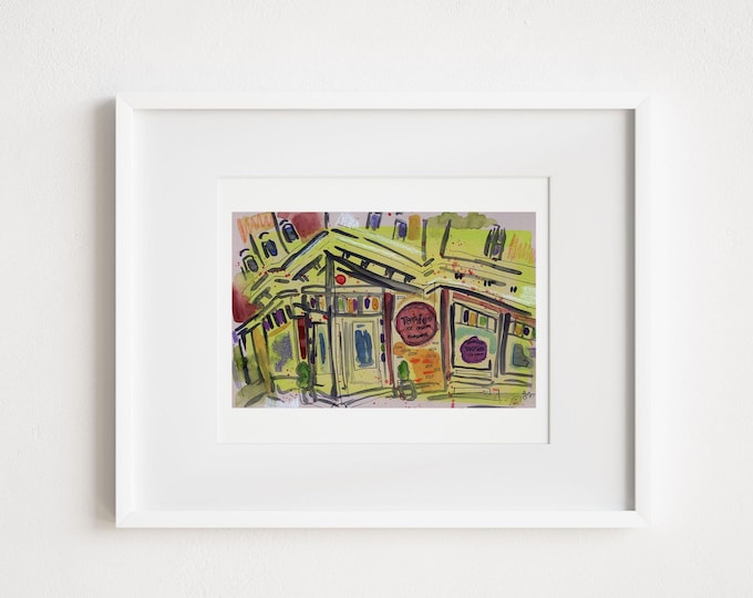 Torico Ice Cream Print: Jersey City Watercolor Illustration