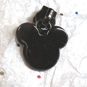 Black Mouse Ears #5 Zipper Pull *Set of 4*