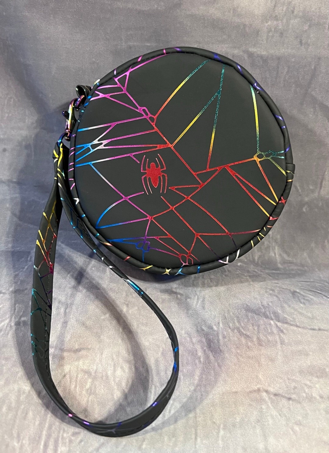 Wacky Web Mini Magda Circle Wristlet Bag One of a Kind - Etsy