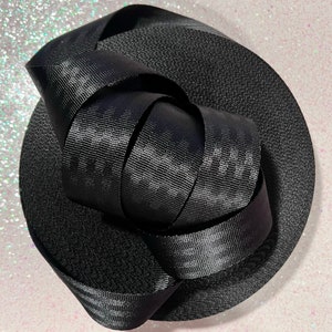 1 1/2&quot; Black Nylon Webbing BY THE YARD!
