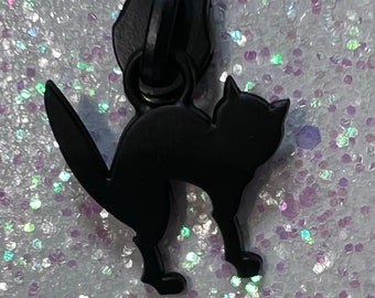 Exclusive Black Cat #5 Zipper Pulls *Set of 4*