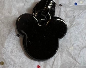 Black Mouse Ears #5 Zipper Pull *Set of 4*