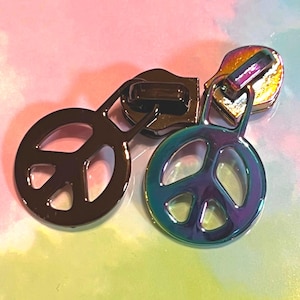 Exclusive Peace Sign #5 Zipper Pulls *Set of 4*