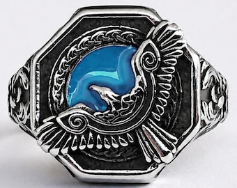 Eagle of Might - Mood Ring - Stainless Steel