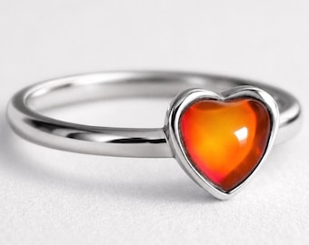 Love Messenger - Mood Ring - 6 mm - Stainless Steel