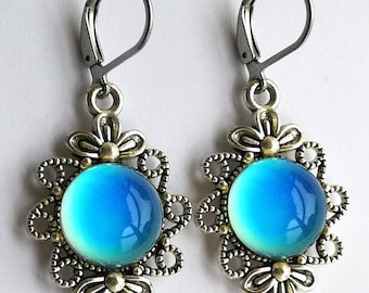 Silver Princesses of Nobles - Mood Earrings - 12 mm - Brass