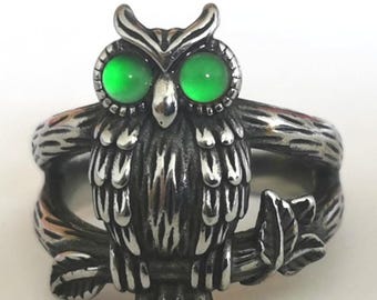 Sigil of the Nightwatch - Mood Ring - Stainless Steel - smooth AAA Crystal Quartz - world premiere