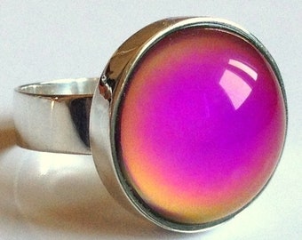 Silver Dream - Mood Ring - 16 mm - Sterling Silver 925