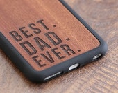 Best Dad Ever Phone Case, Fathers Day Gift iPhone X Case, iPhone 7 / 12 / XR Wood Case