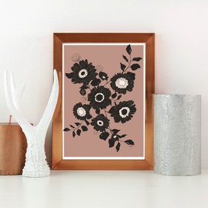 Floral Illustration Wall Art Digital Download