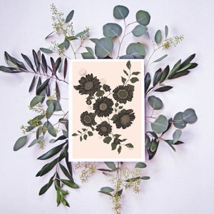Floral Illustration Wall Art Digital Download