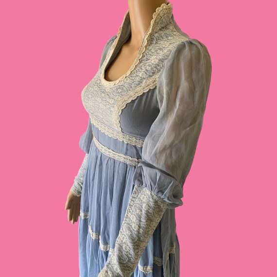 Gunne Sax Vintage Jessica McClintock Bishop Sleev… - image 8