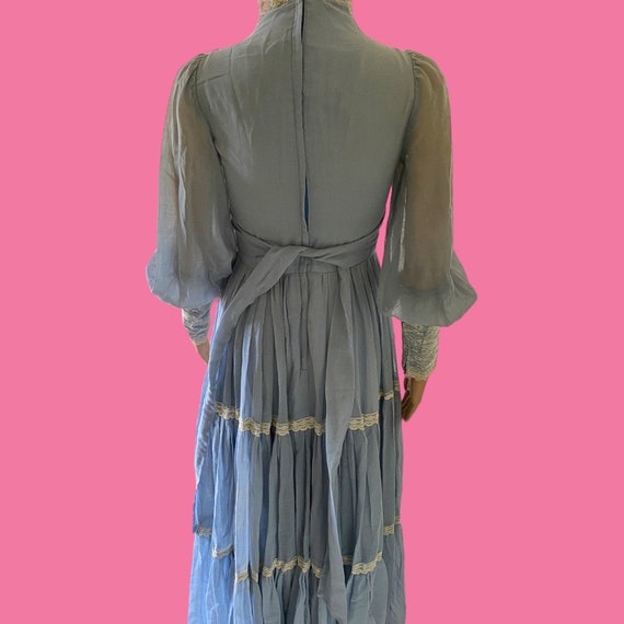 Gunne Sax Vintage Jessica McClintock Bishop Sleev… - image 6