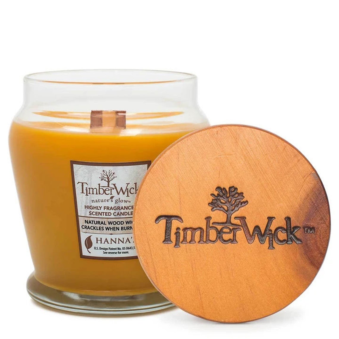 Wood Wick Candle Cedar Oakwood Scented Wax Candle Crackling Etsy