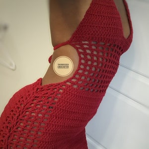 CROCHET PATTERN pdf file only| Oniwo sexy crochet cover-up dress pattern | Sizes xs - xl