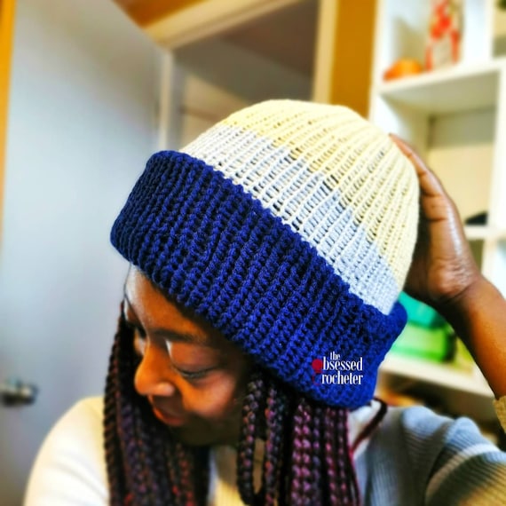 Ore Satin Lined Knit Beanie Hat Toque 
