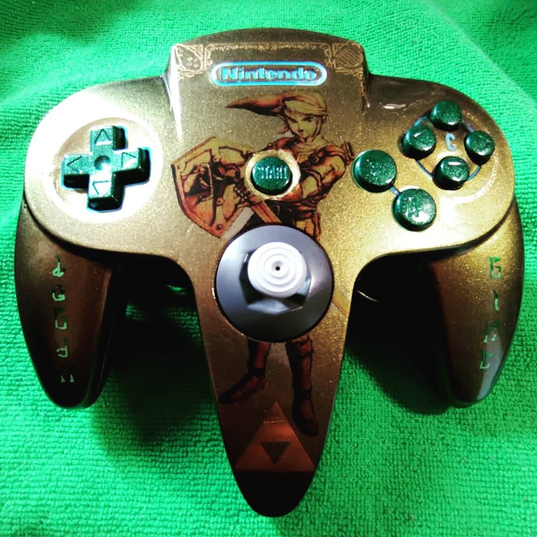 Custom Nintendo N64 controller Zelda Ocarina Of Time theme Etsy