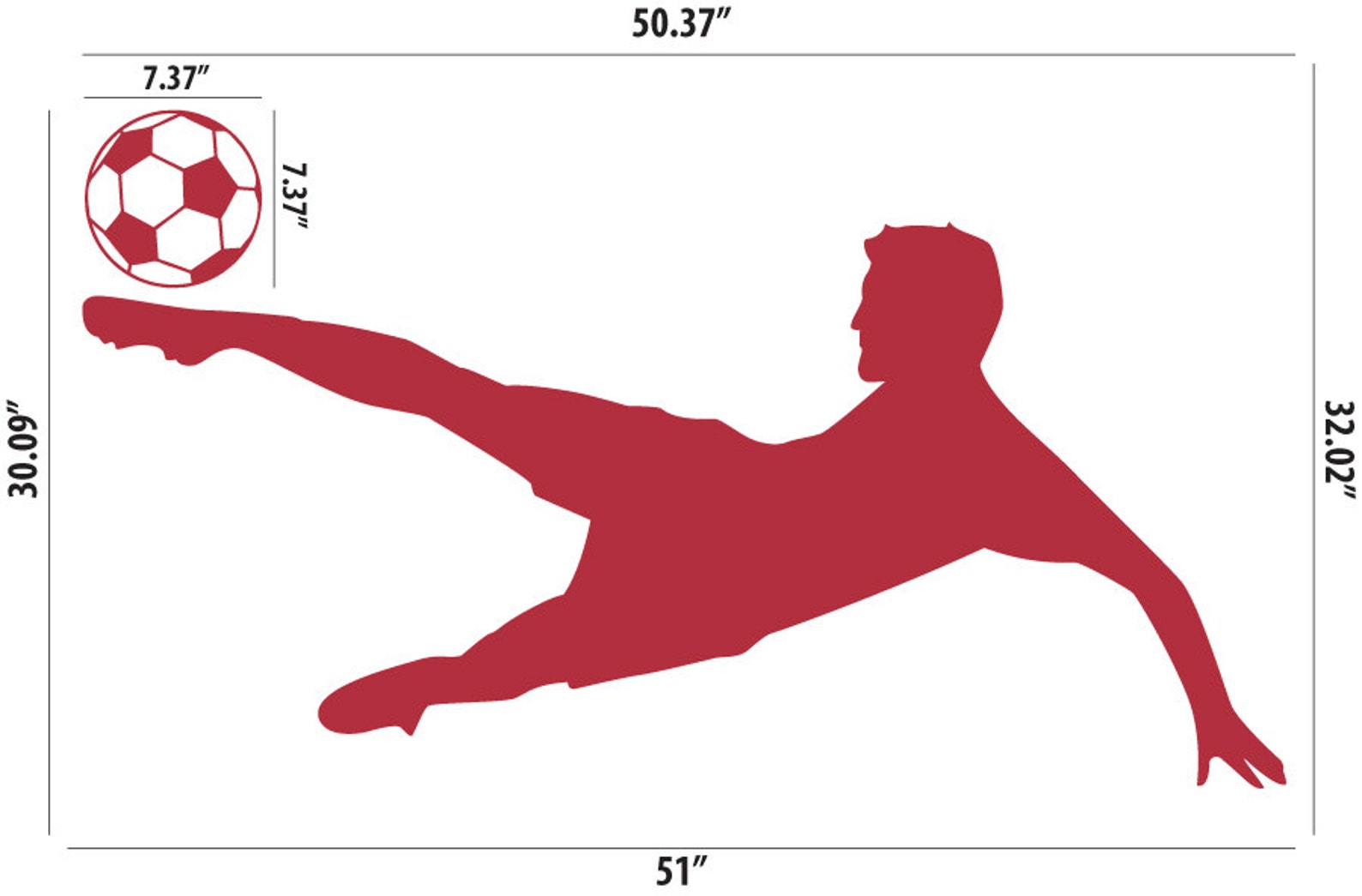 Soccer Wall Decal Football Wall Decal Boys Wall Decal Etsy