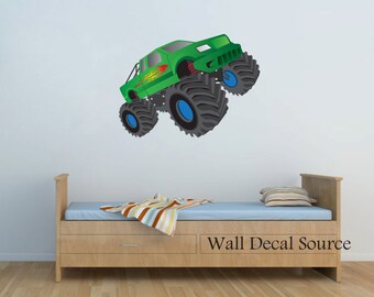 Monster Truck Wall Decal - Boys Wall Decal - Vinyl Wall Decal - Vinyl Monster Truck Decal