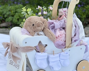 Luxury Baby Girl Puppy Theme Gift Basket