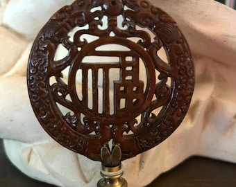 Chinoiserie Lamp Finial Asian Decorative Lighting Accessory