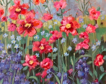 Original Painting “Blossom Morning” 18x24” By Linda Radakovich