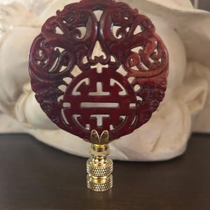 Chinoiserie Lamp Finial Asian Decorative Lighting Accessory