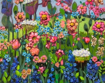Original Giclee Print “Morning Joy” “20x20” By Linda Radakovich