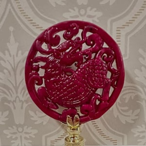 Chinoiserie Lamp Finial Asian Decorative Lighting Accessory