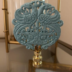 Chinoiserie Lamp Finial Asian Decorative Lighting Accessory