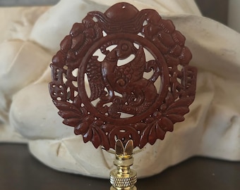 Chinoiserie Lamp Finial Asian Decorative Lighting Accessory