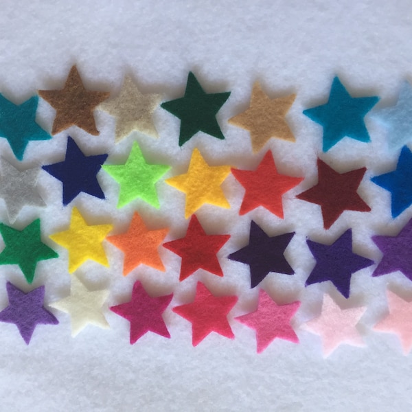 Die Cut Felt Stars Etsy