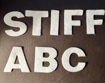 Stiff felt letters 2 inch Upper Case Letters or Numbers 0-9 Alphabet