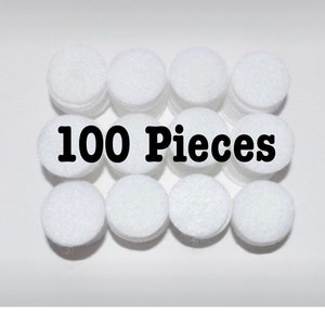 100 Felt Circles, 0.25", 0.375",  0.5 ", 0.75", 1", 1.25", 1.5", 1.75", 2", 2.25" 2.5", 2.75", 3", 3.5", 4", 5", Craft supplies,