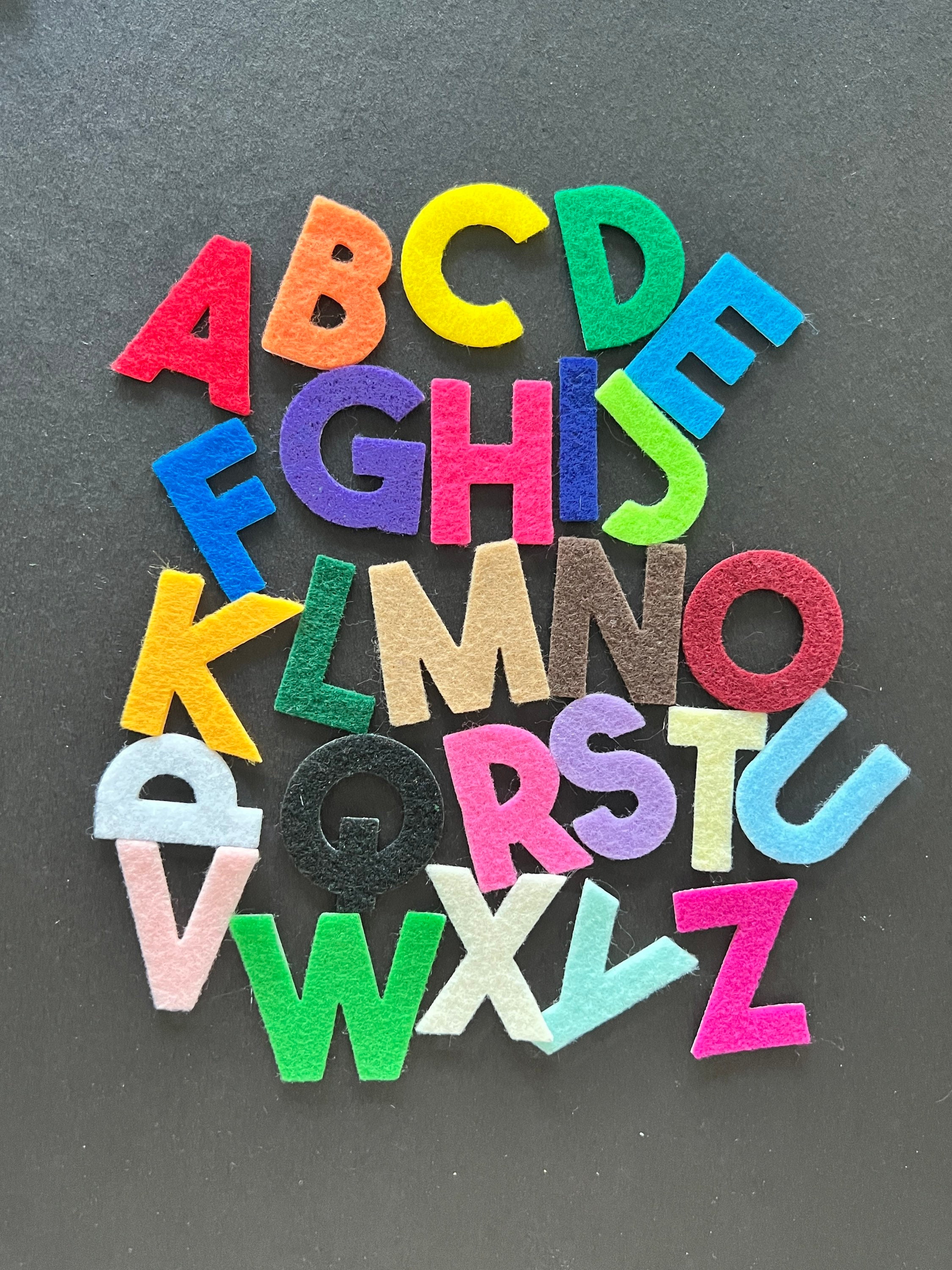 1.75 Inch Letters, Iron On, No Sew Felt, Upper Case Letters Alphabet 26  Colors to Choose From. 
