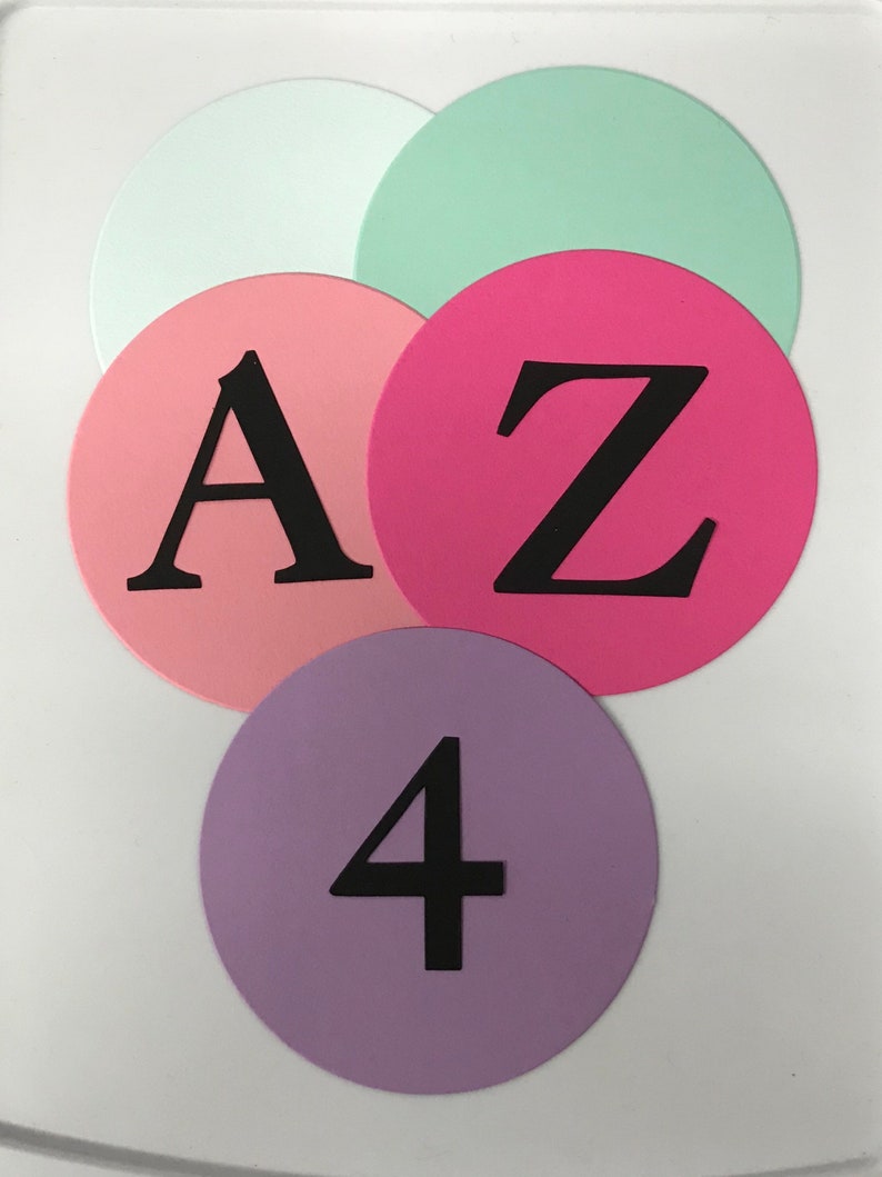 Die Cut Circles 3/4 4 Circles Cardstock Etsy