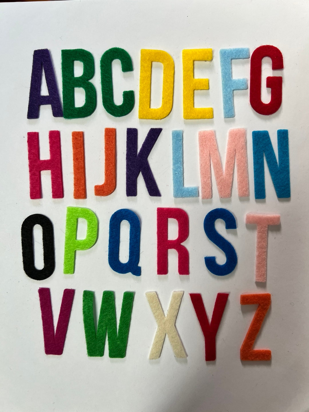 1.75 Inch Tall Felt Alphabet, Upper Case Letters Die Cut Felt Letters