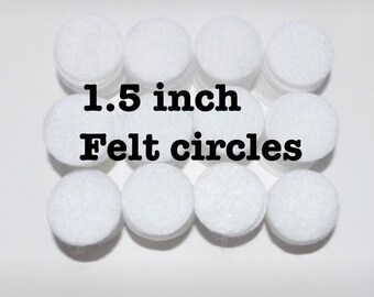 Die Cut Felt Circles, 1.5 Inch, DIY Craft Supplies