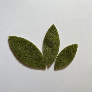 Felt leaves 3 size leaves DIY Supplies