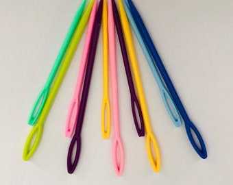 Plastic Needles, Large Eye Sewing Needles, Craft Needles, Darning Needles, USA Seller
