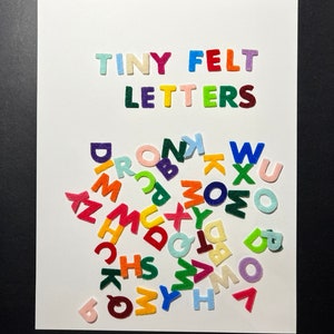 Felt Alphabet Letters, 2 Inch Lowercase Letters Choose Your Colors Felt Cut  Outs, Sewing Applique, Craft Supplies 