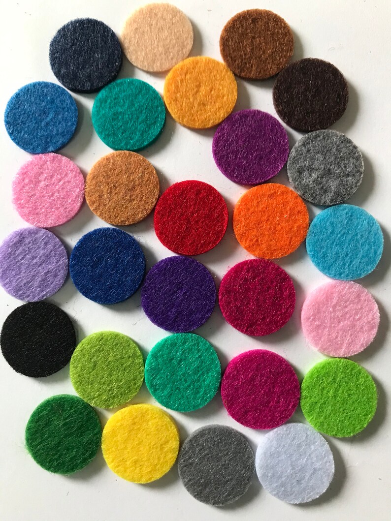 100 Pieces 2mm Thick Felt Circles 28 Assorted Colors Choose Etsy