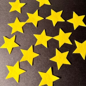 Die cut felt stars, 1.75&quot;  felt stars, Craft supplies, Scrapbooking, Garland making DIY