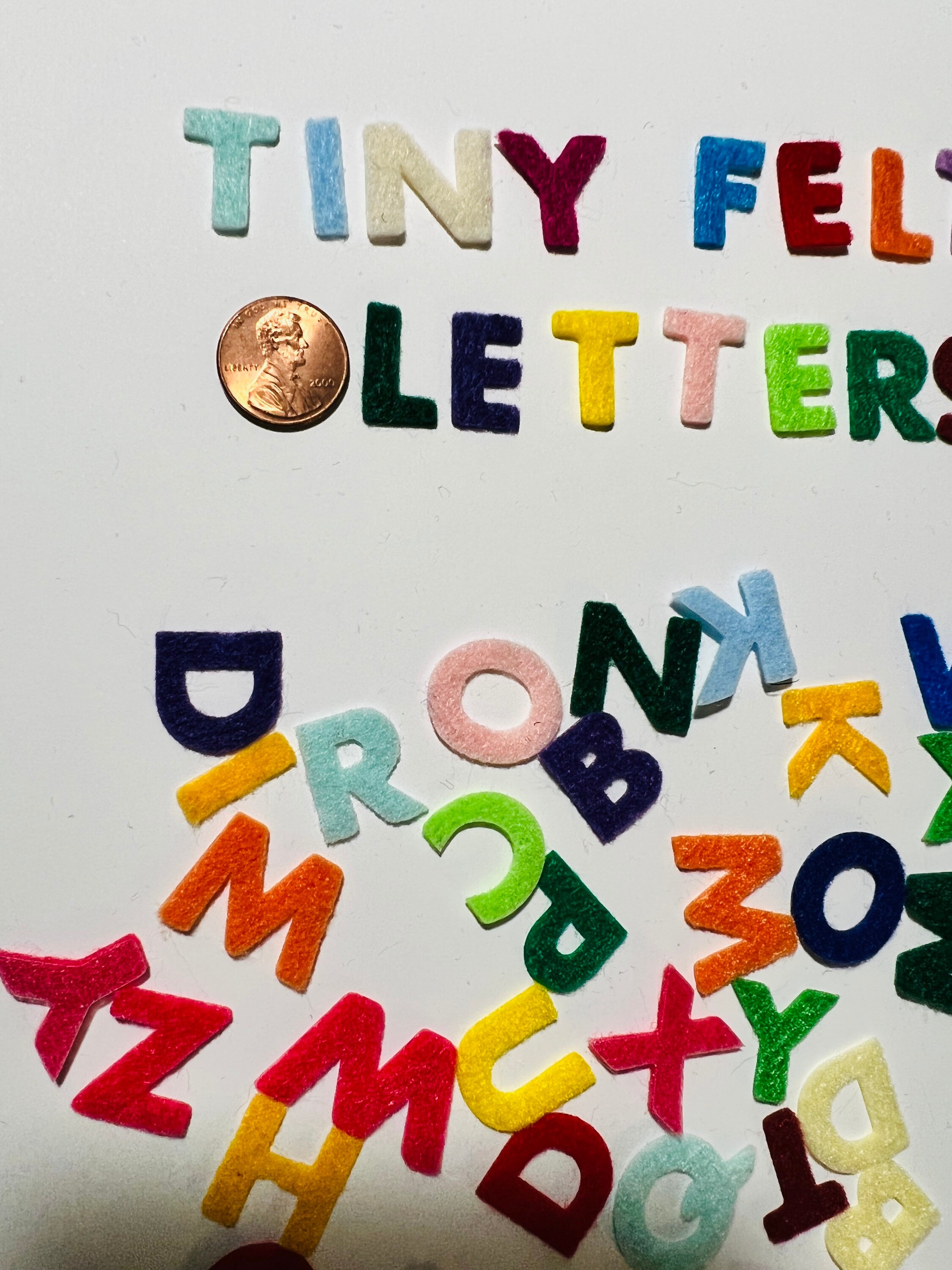 Stick on Letters, Adhesive Backed Felt Letters, Peel and Stick Die Cut  Alphabet, 2 Inch Sticky Capital Letters for Educational Activities 