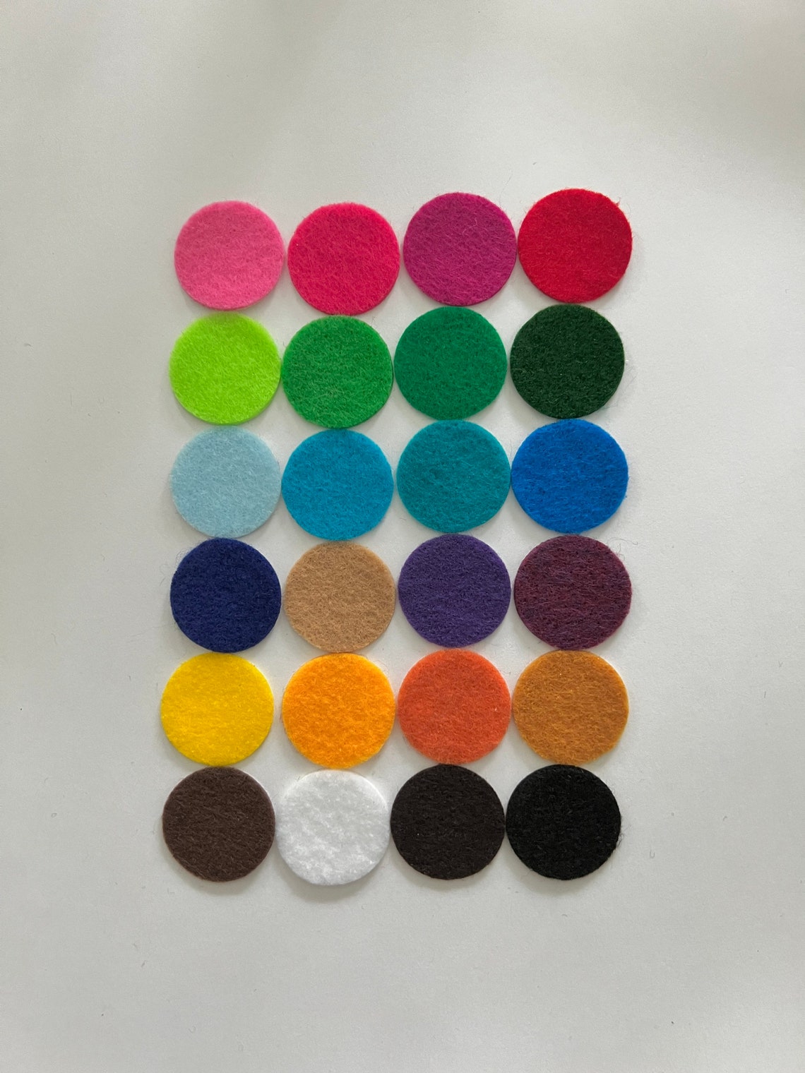 20 Adhesive Felt Circles 3/8 1/2 3/4 Etsy