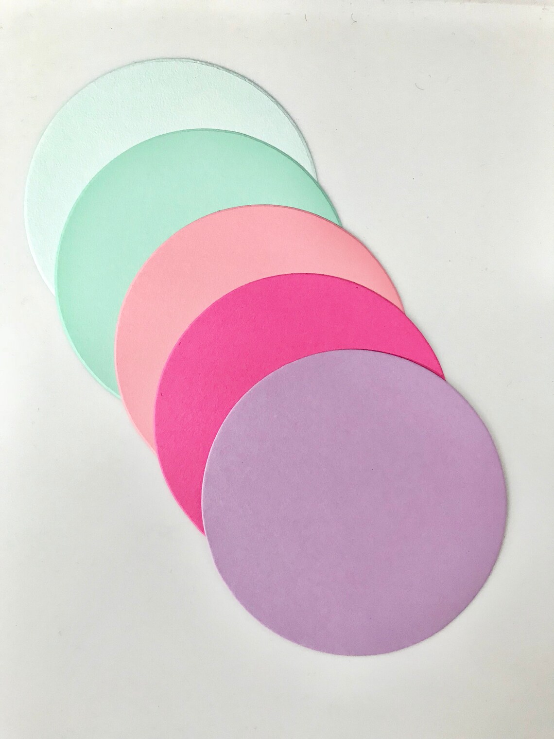 Die Cut Circles 3/4 4 Circles Cardstock Etsy