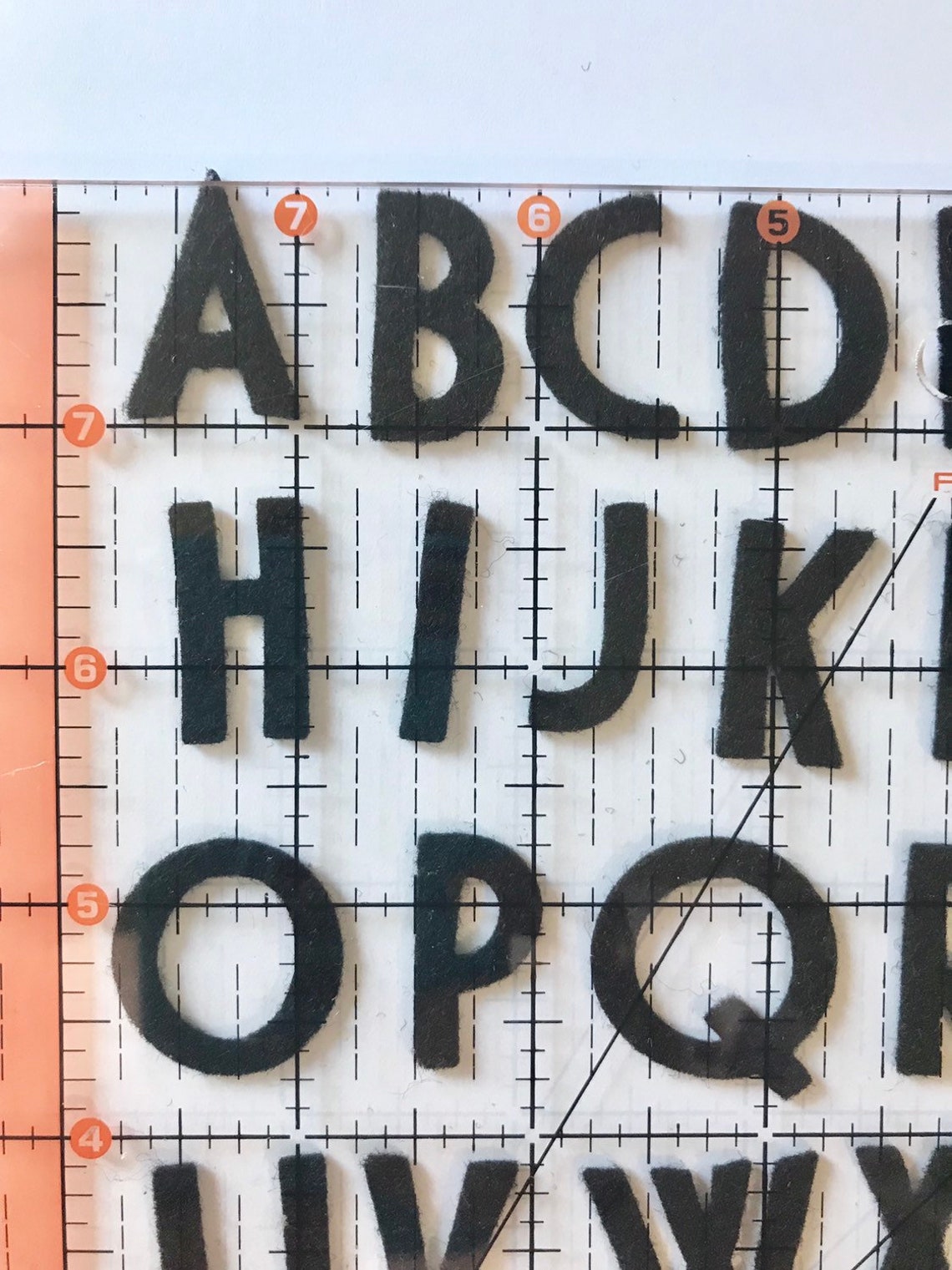 Adhesive felt 1 inch Felt Letters All upper case Alphabets Etsy.de