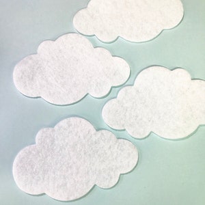 Die cut felt  Clouds, Craft supplies, Scrapbooking supplies, Embellishments