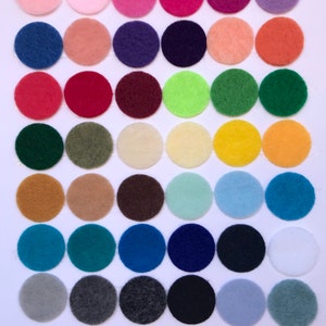 Custom listing  5inch felt circles in minty